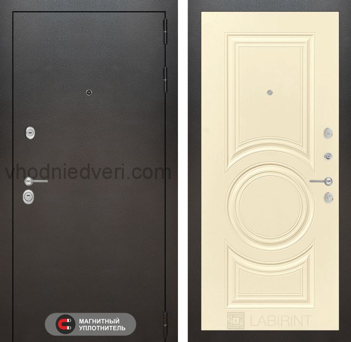 Входная дверь Лабиринт SILVER - 23 Шампань софт