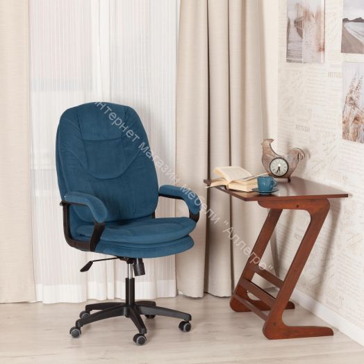 Кресло COMFORT LT (22) флок, синий, 32