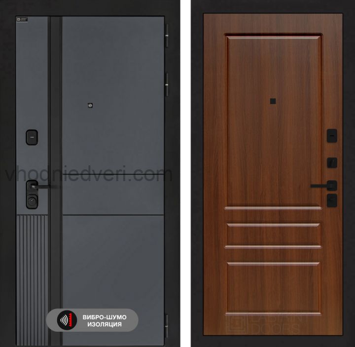 Входная дверь Лабиринт EVOLAB - 03 Орех бренди