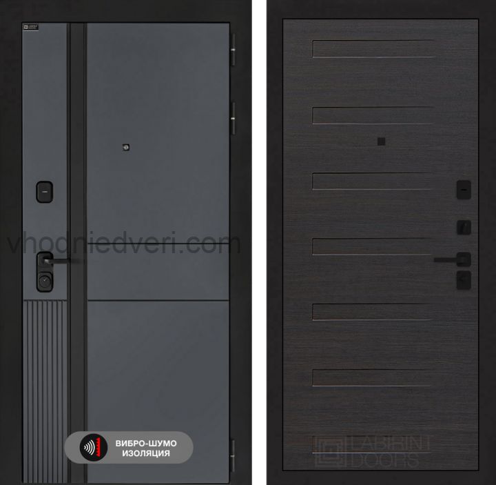 Входная дверь Лабиринт EVOLAB - 14 Эковенге горизонтальный