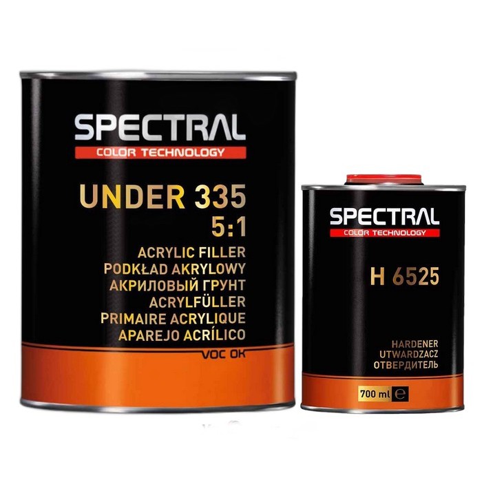 Spectral UNDER 335  Грунт акриловый MIX P3 серый с отвердителем Н6525 3,5л+0,7л. комплект