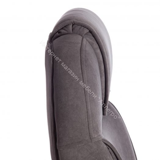 Кресло BERGAMO (хром) (22) флок, серый, 29