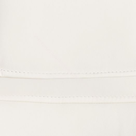 Кресло BERGAMO (хром) (22) кож/зам, белый, 36-01