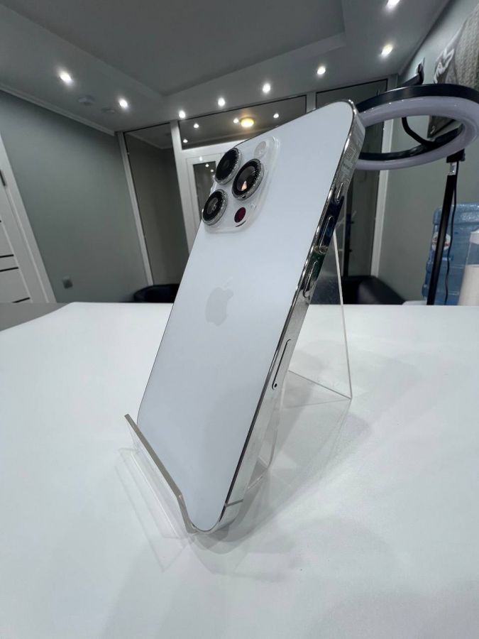 Apple iPhone корпус 14 Pro Max сборе со шлейфами, стеклом камеры оригинал с разбора (снятый) мелкие потертости на рамке белый