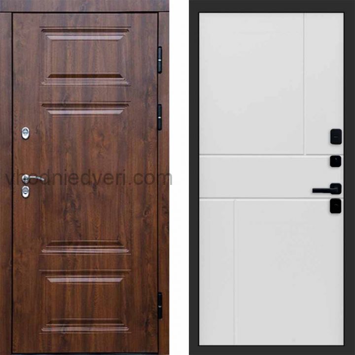 Входная дверь Termo-door Премиум Дуб - Горизонт Белый