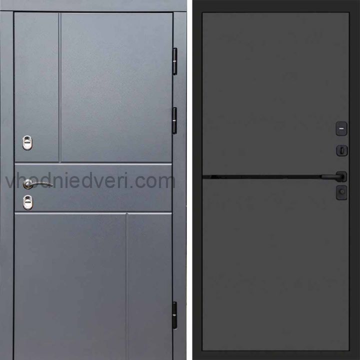 Входная дверь Termo-door Вертикаль Грей - Нео Графит