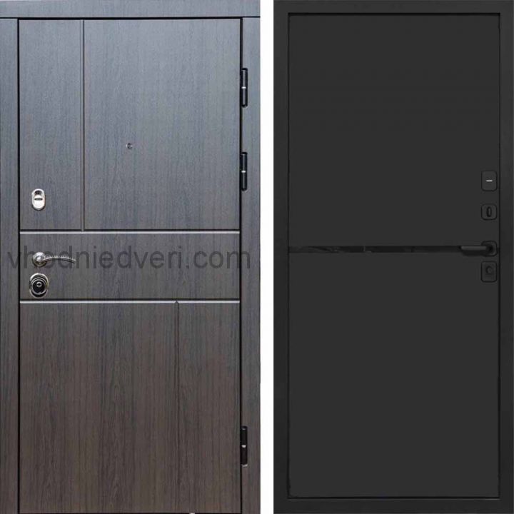 Входная дверь Termo-door Вертикаль Венге - Нео Black