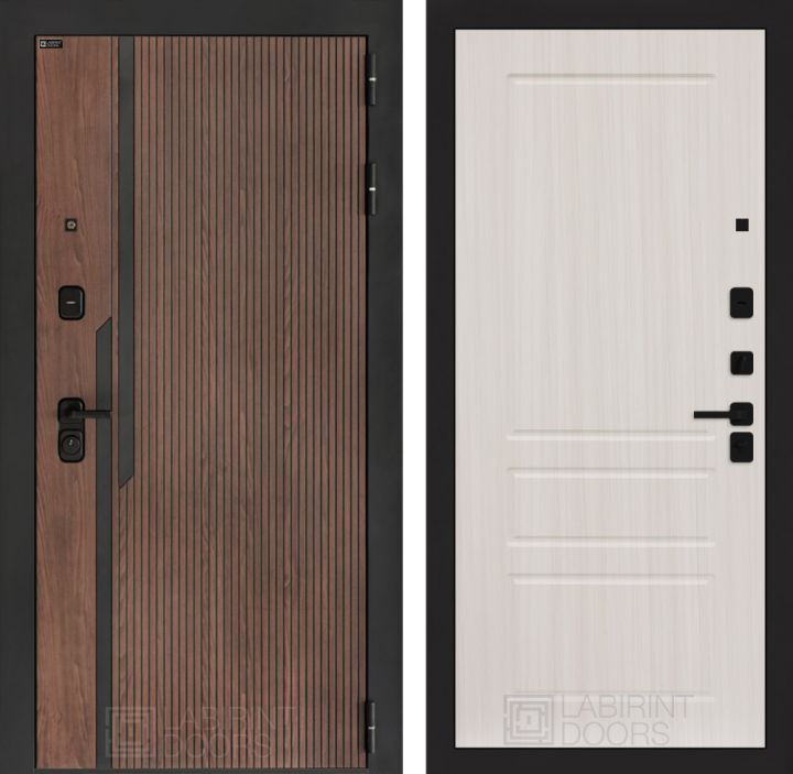 Входная дверь Лабиринт KARMINA 03 Сандал белый