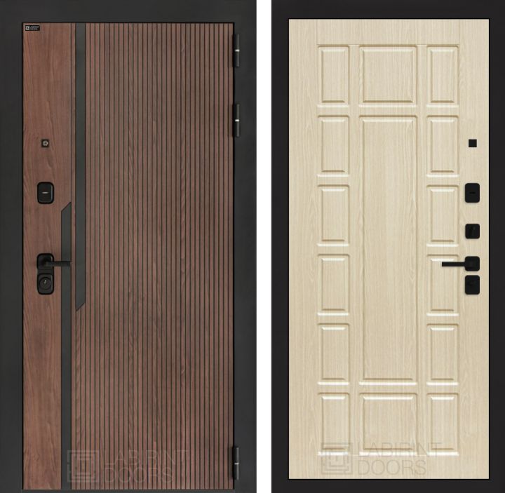 Входная дверь Лабиринт KARMINA 12 Беленый дуб