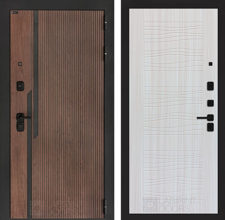 Входная дверь Лабиринт KARMINA 06 Сандал белый