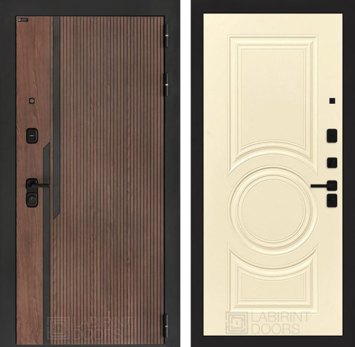 Входная дверь Лабиринт KARMINA 23 Ванилла веллюто