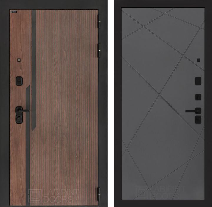 Входная дверь Лабиринт KARMINA 24 Графит софт