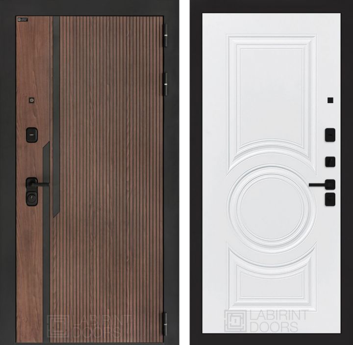 Входная дверь Лабиринт KARMINA 23 Белый софт