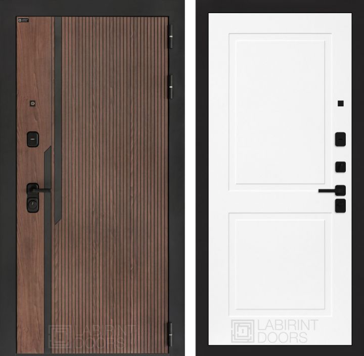 Входная дверь Лабиринт KARMINA 11 Белый софт