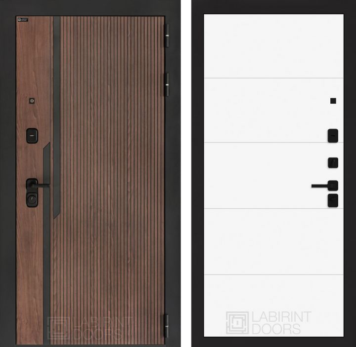 Входная дверь Лабиринт KARMINA 13 Белый софт