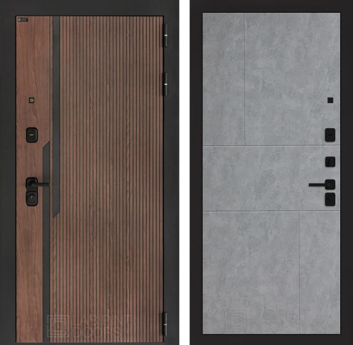 Входная дверь Лабиринт KARMINA 21 Бетон светлый