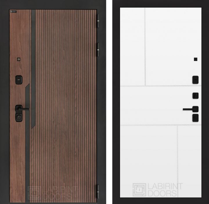 Входная дверь Лабиринт KARMINA 21 Белый софт