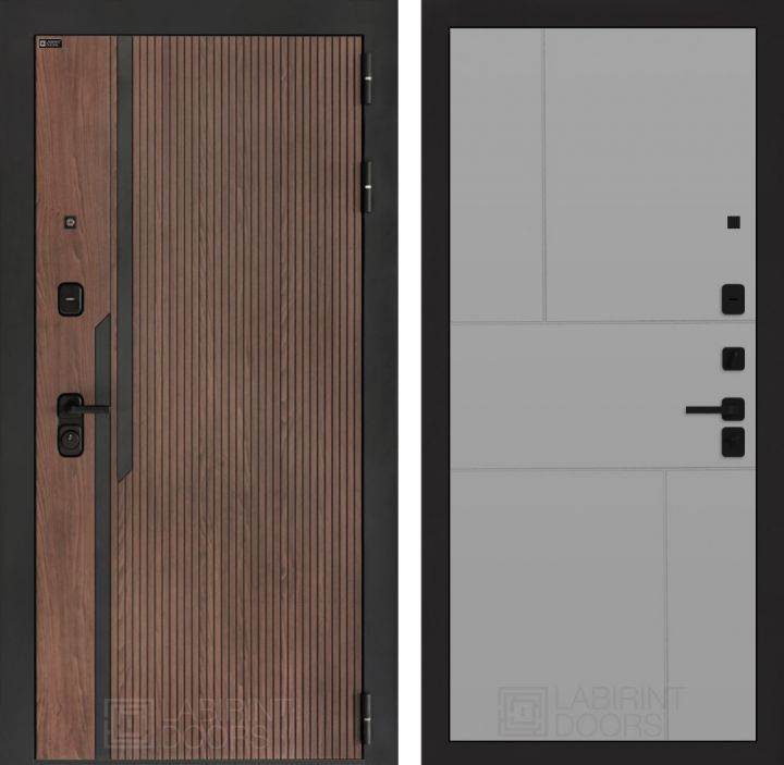 Входная дверь Лабиринт KARMINA 21 Грей софт