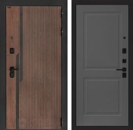 Входная дверь Лабиринт KARMINA 11 Графит софт