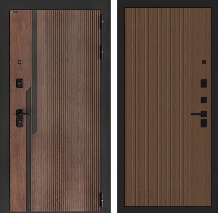 Входная дверь Лабиринт KARMINA 29 Дуб кантри темный