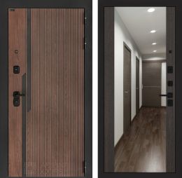 Входная дверь Лабиринт KARMINA с зеркалом Максимум Венге