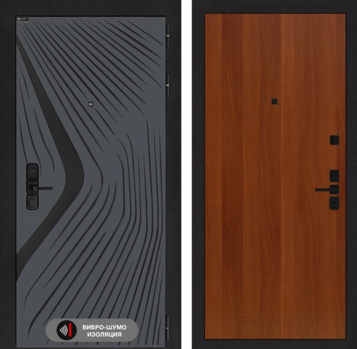 Дверь Входная Лабиринт LEOLAB 05 Итальянский орех