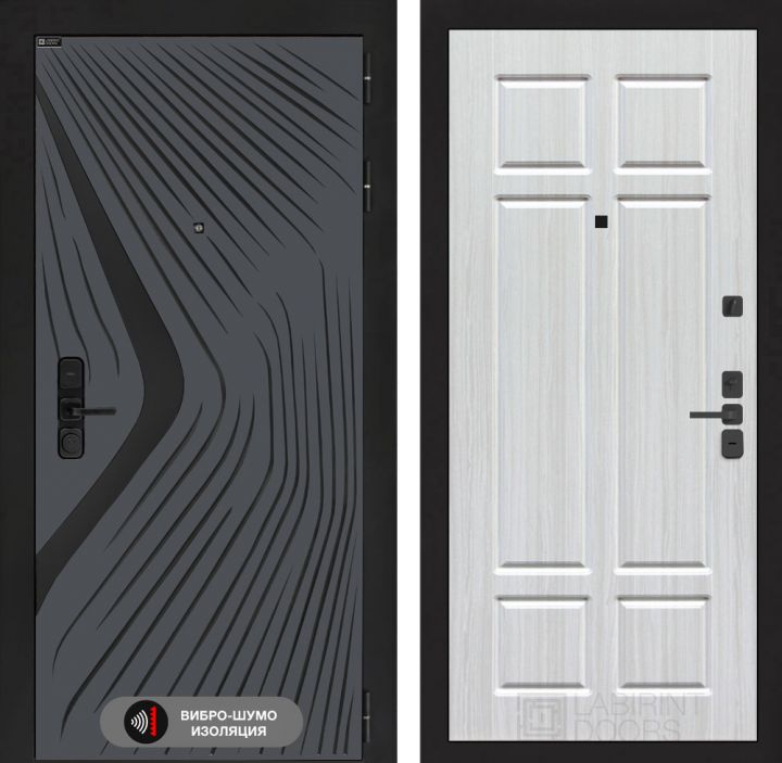 Дверь входная Лабиринт LEOLAB 08 Кристалл Вуд