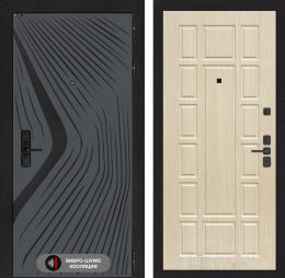 Дверь входная Лабиринт LEOLAB 12 Беленый дуб