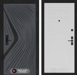 Дверь входная Лабиринт LEOLAB 06 Белое дерево