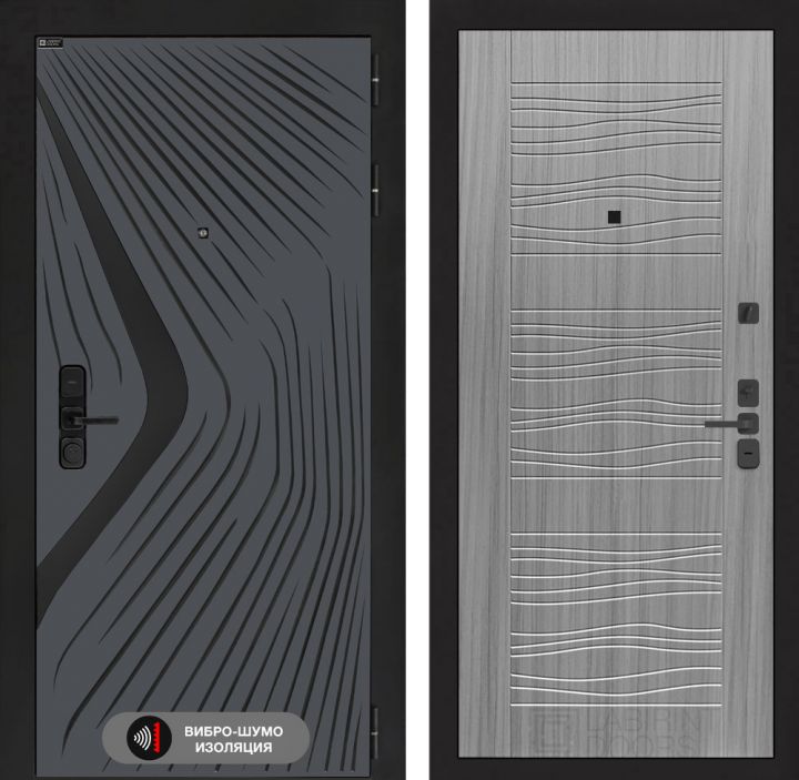 Дверь входная Лабиринт LEOLAB 06 Сандал серый