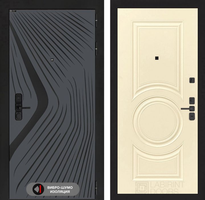 Дверь входная Лабиринт LEOLAB 23 Ванилла веллюто