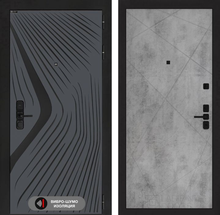 Дверь входная Лабиринт LEOLAB 24 Бетон светлый
