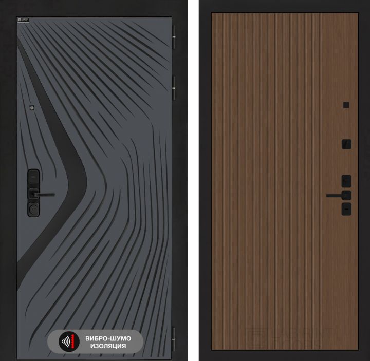 Дверь входная Лабиринт LEOLAB 29 Дуб кантри темный