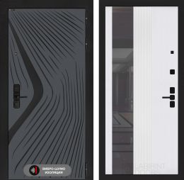 Дверь Входная Лабиринт LEOLAB 32 Белый софт рельеф