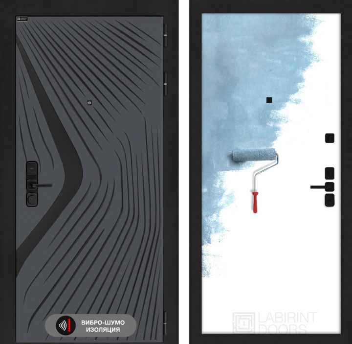 Дверь входная Лабиринт LEOLAB 28 Грунт под покраску