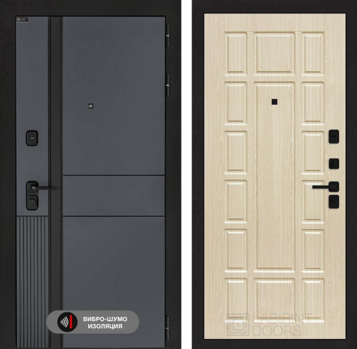 Дверь входная Лабиринт EVOLAB 12 Беленый дуб