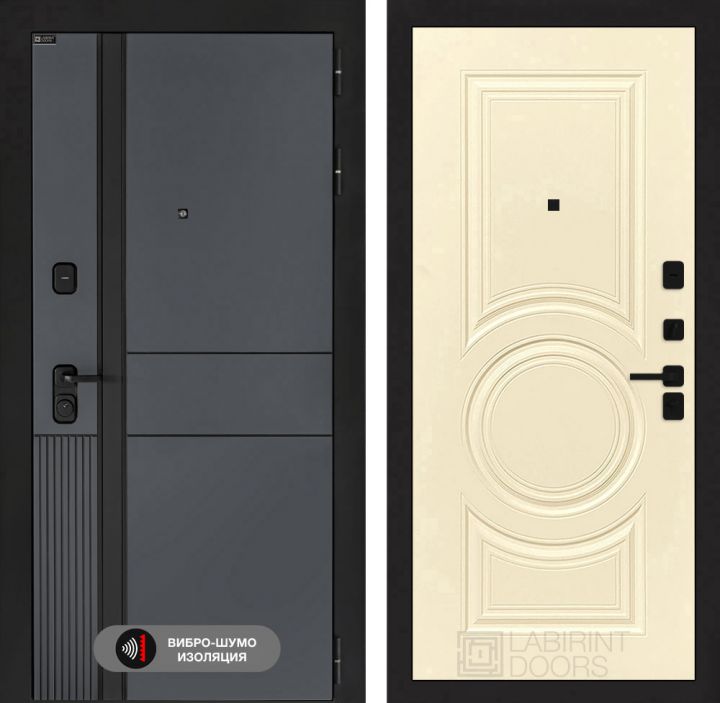 Дверь входная Лабиринт EVOLAB 23 Ванилла веллюто