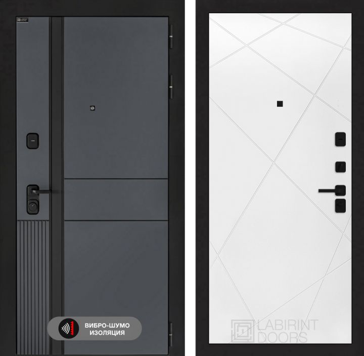 Дверь входная Лабиринт EVOLAB 24 Белый софт