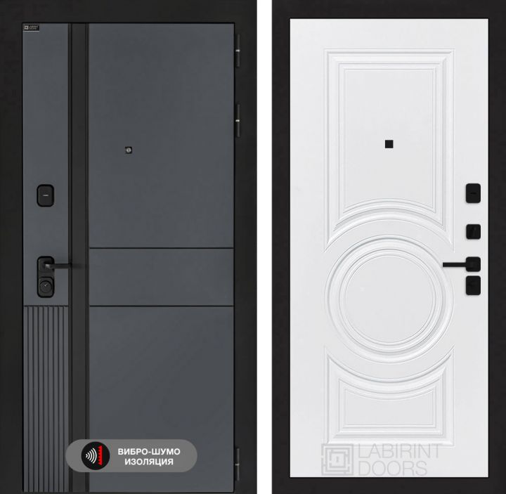 Дверь входная Лабиринт EVOLAB 23 Белый софт