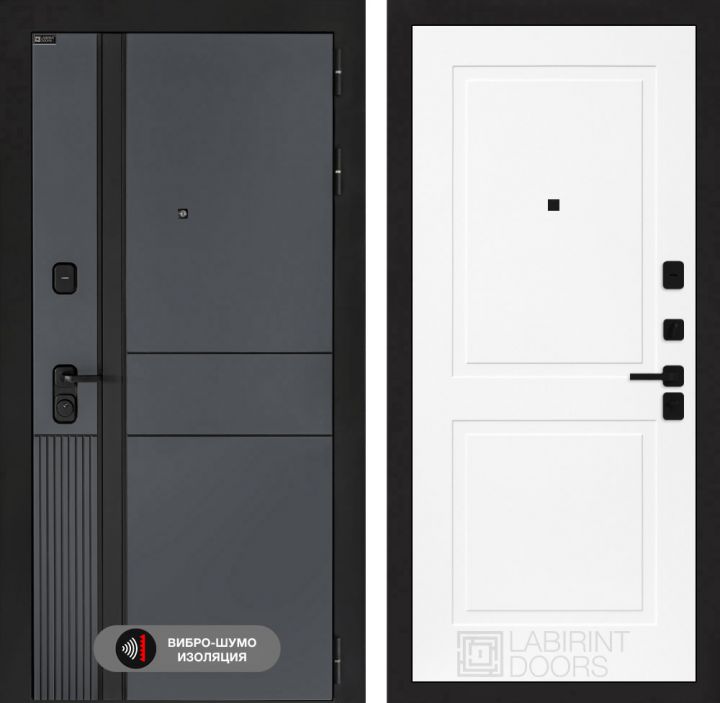 Дверь входная Лабиринт EVOLAB 11 Белый софт