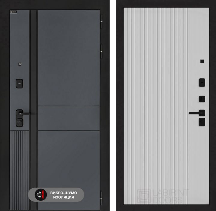 Дверь входная Лабиринт EVOLAB 29 Белый софт рельеф