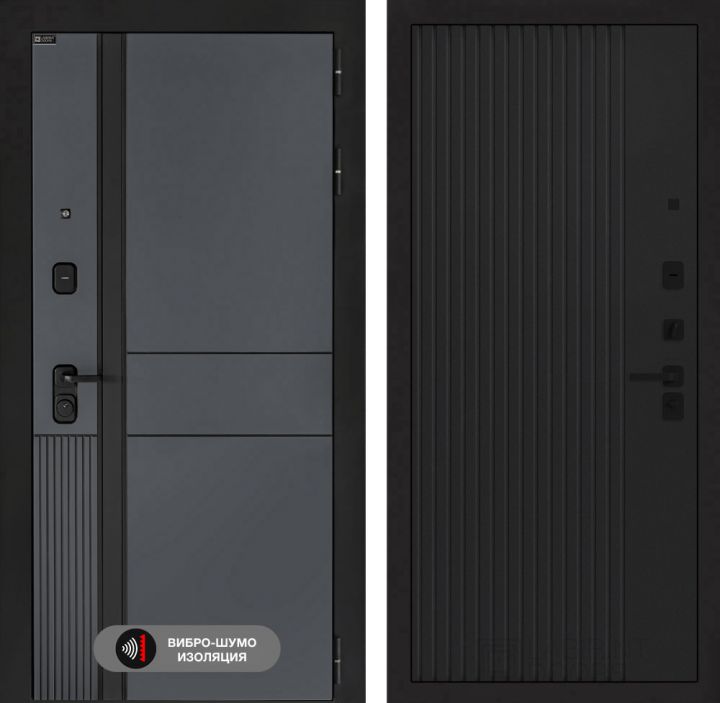 Дверь входная Лабиринт EVOLAB 29 Черный кварц