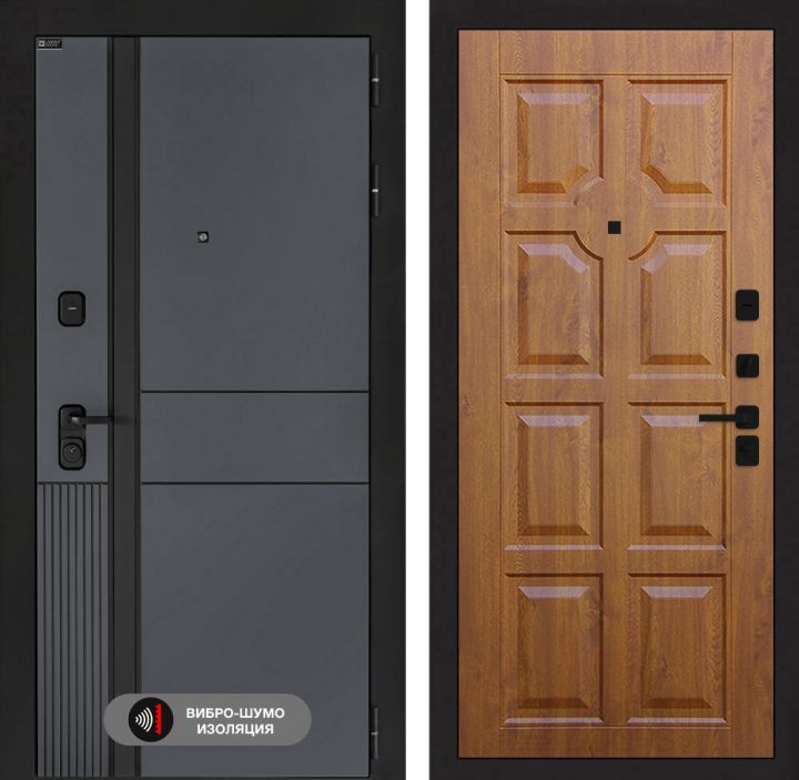 Дверь входная Лабиринт EVOLAB 17 Винорит Золотой дуб