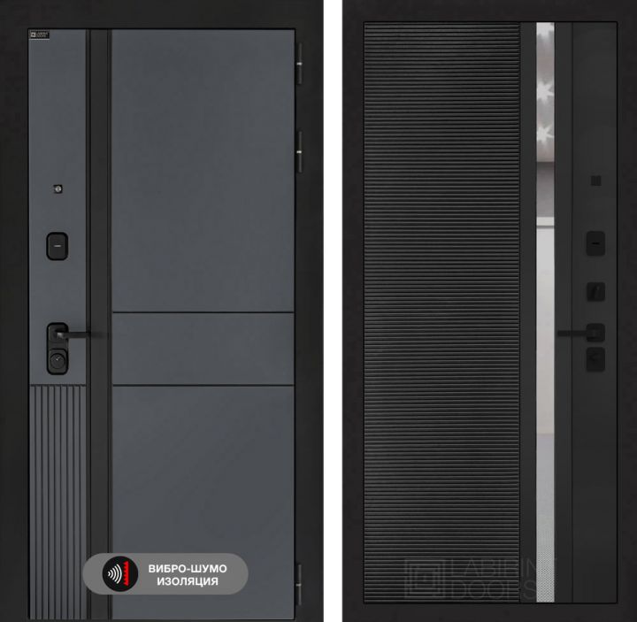 Дверь входная Лабиринт EVOLAB 31 Черный кварц