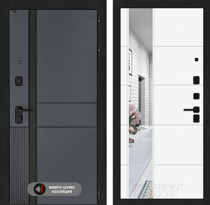 Дверь входная Лабиринт EVOLAB 19 Белый софт