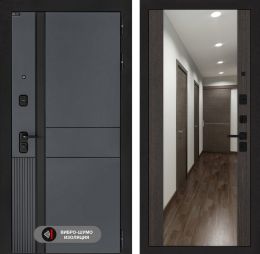 Дверь входная Лабиринт EVOLAB с зеркалом Максимум Венге