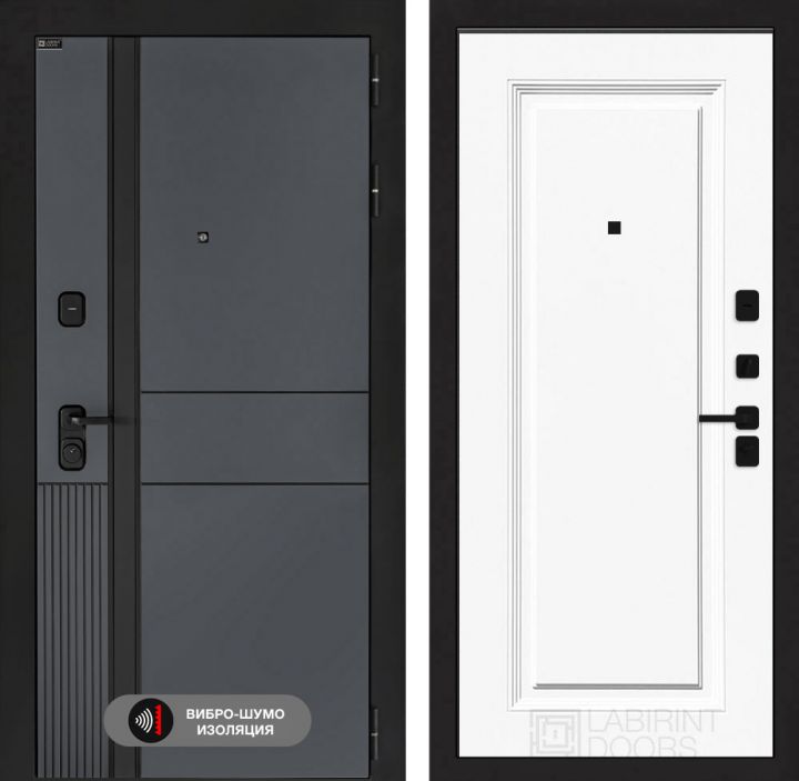 Дверь входная Лабиринт EVOLAB 27 Эмаль