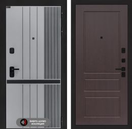 Дверь входная Лабиринт SKYLAB 03 Орех премиум