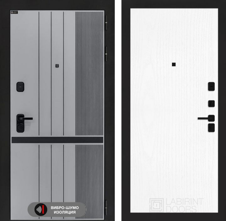 Дверь входная Лабиринт SKYLAB 07 Белое дерево