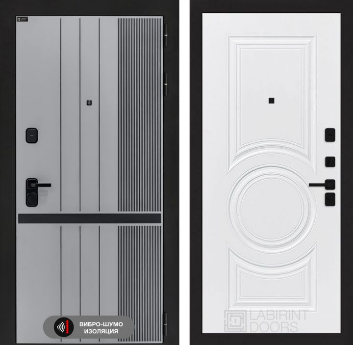 Дверь входная Лабиринт SKYLAB 23 Белый софт